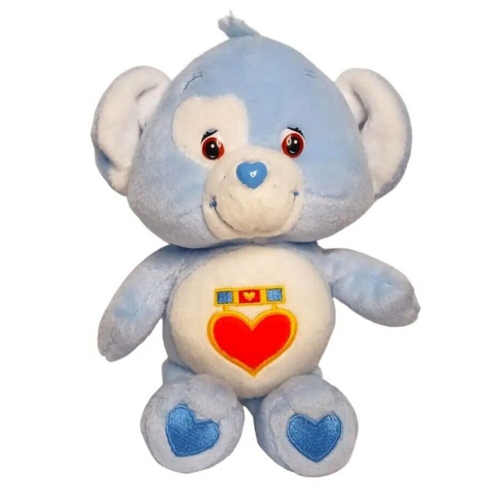 VTG 2003 Care Bear Bears Cousins Loyal Heart Dog Blue 8" Plush Stuffed Animal